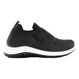 Zapatilla Wake Sneaker Plataforma Elastico Zapato Mujer 55p