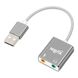 Placa De Audio Usb 7.1 No Necesita Fuente Nisuta Ns-cousau21