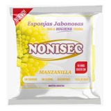 Esponjas Jabonosas Nonisec | Manzanilla 20x20 | 10 Unidades
