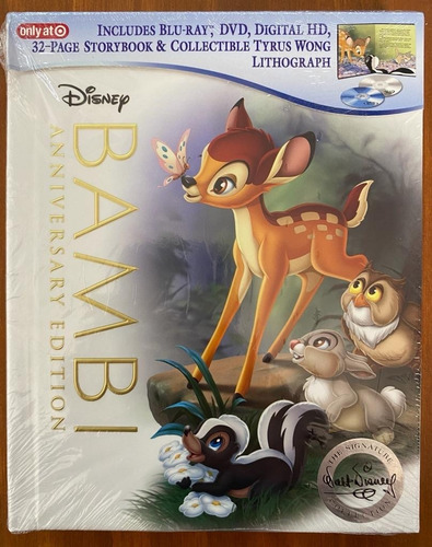 Bluray + Dvd Digibook Bambi - Disney - Lacrado