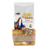 Kit 5 Rações Galo De Ouro Supra Para Aves Ornamentais 5kg