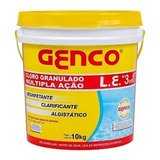 Cloro Granulado 3 Em 1 Multi Ação 10kg - Genco