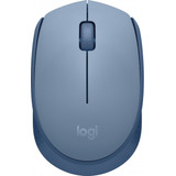 Mouse Logitech Inalambrico M170 Optico Usb 1000dpi Azul Gris