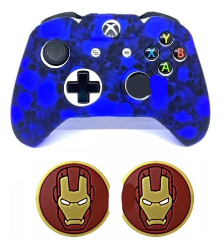 Funda Protector De Control Xbox One Avengers + Gomas