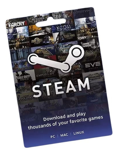 Tarjeta De Regalo Steam 10 Usd - Argentina