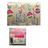 Adorno Swirl Para Fiesta Cupcake Party