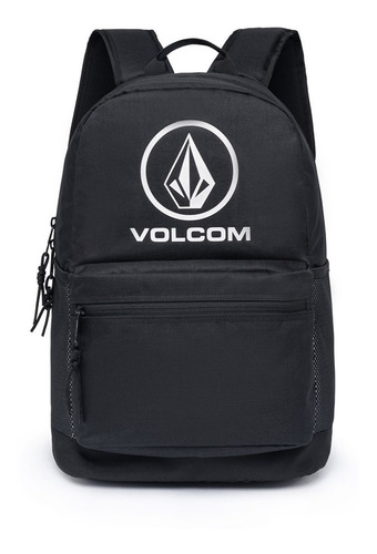 Mochila Escolar Trabalho Resistente Notebook Masculina Cor Preto Desenho Do Tecido Liso