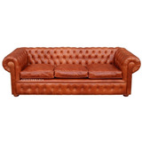 Sillon Chester Sofa Chesterfield De Cuero Vacuno Original