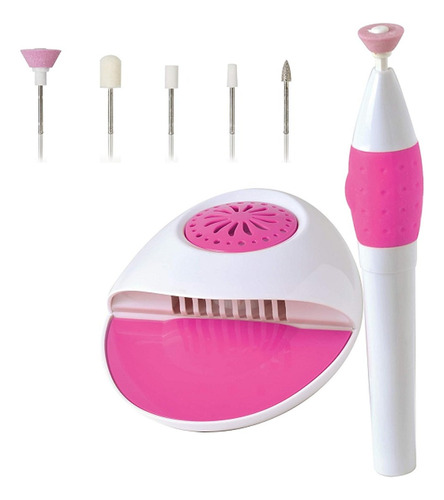 Kit De Cuidado De Uñas Profesional Lima Electrica + Luz Uv