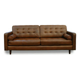 Sofa Piel Genuina 100% - Noruega Color Caramelo