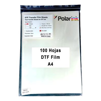 Papel Transfer Film Para Dtf Tamaño A4 Paquete Con 100 Hojas | Meses sin interés