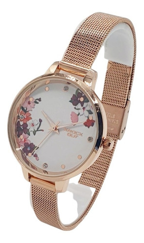 Reloj Knock Out Mujer Malla Tejida Acero Rose ,dorado ,negro Promo Hot Price!!