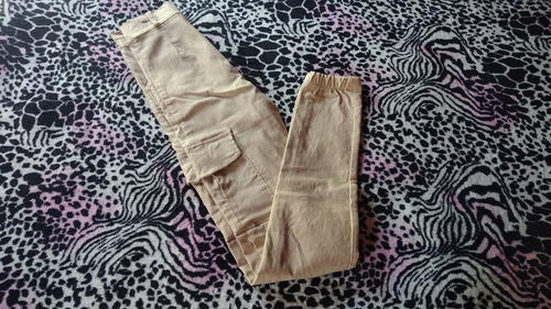 Pantalon Cargo Algodon Elastizado Nude