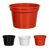 Vaso Redondo Pequeno Plantas Flores Hortaliças 5,5l Jardim Cor Cerâmico