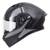 Casco Abatible Ich 3120 Bagnaia Negro Mate Gris Visor Tr