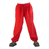 Pantalón Unisex  Bolsillos  Yoga Playa Jogging  Verano Playa