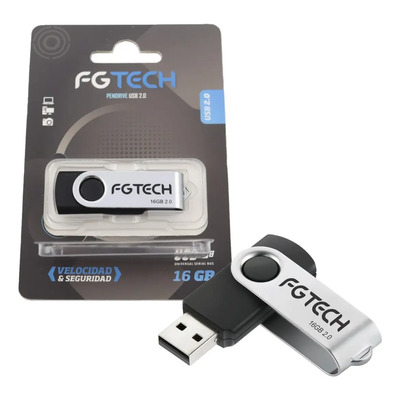 Pendrive Fg Tech 16gb Usb 2.0 Modelo 16gb 2.0 Color Negro | MercadoLibre