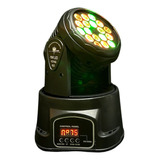 Mini Moving Head 18 Leds Rgb 60w Controle Dmx E Som Dj