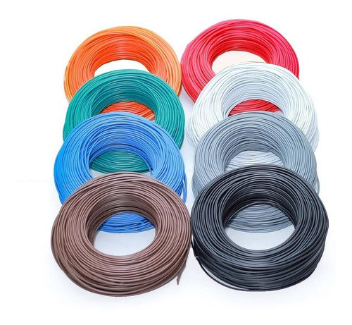 Cable Automotriz Plástico 100% Cobre Calibre 16 30mt Colores