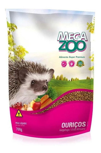 Ração Megazoo Extrusada Ouriços / Hedgehogs 700g