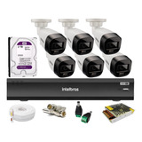 Kit 6 Cam Full Color Intelbras, Dvr Imhdx 3008, Purple 2tb