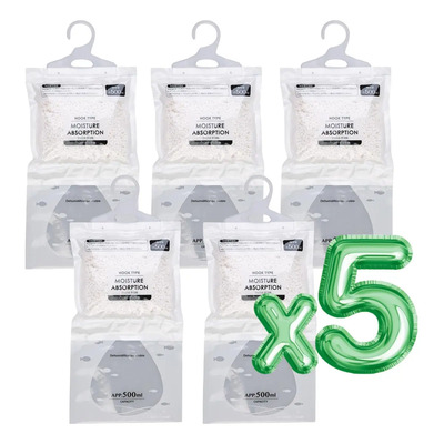 Bolsa Absorbe Humedad 500ml Higroscópica Armario 100g 5pzs F | MercadoLibre