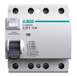 Disyuntor Diferencial Tetrapolar Jeluz 25a 40a 63a