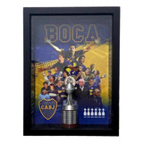 Adorno Box Cuadro Boca Juniors Copa 3d Libertadores Regalo