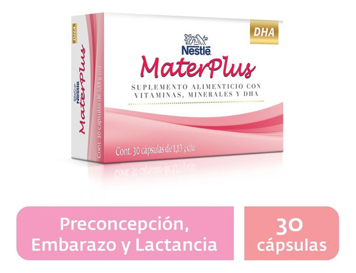 Multivitamínico Con Dha Materplus - Caja Con 30 Cápsulas Sabor Cápsula Sin Sabor