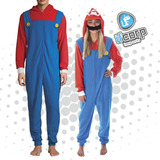 Kigurumi Super Mario Bros Adulto Mameluco Pijama 