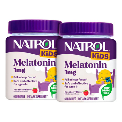 Melatonina Natrol Kids Niños 120 gomitas 1mg Sleep Calm Frutos Rojos | Envío gratis