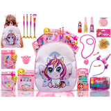 Kit Maquiagem Infantil Com Mochila Completo Bz135