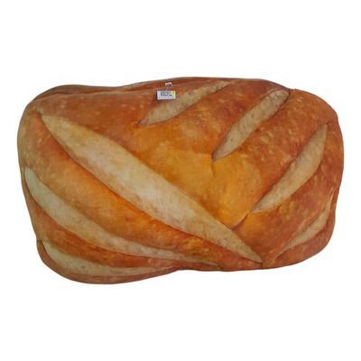 Cojín Gigante En Forma De Pan Chapata Almohada Cojín Suave Dorado