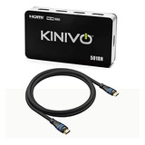 Cable Hdmi - Kinivo 501bn 4k Hdmi Switch With Bluerigger 4k 