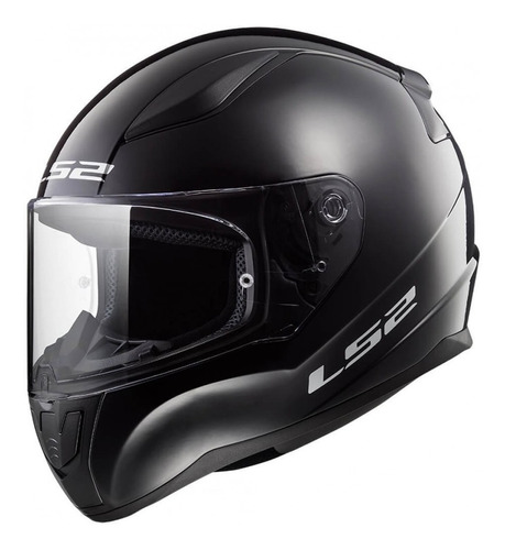 Casco Ls2 Ff353 Rapid Solid Negro Brillante 