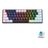 Teclado Mecánico Gamer K-646 Hot Swap Rgb 63 Teclas Tipo C