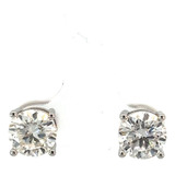 Aretes Coqueta Para Mujer Plata 925 1.50ct Moissanita C/u