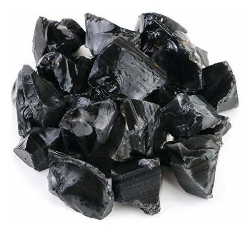 2lb950g Piedras De Obsidiana Negra Natural Bruto  A De ...