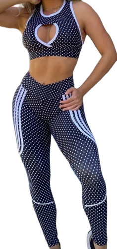 Conjunto Legging Leg+top Fitness Feminino Empina Bumbum