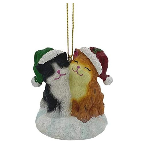 Figurina De Gatos Navideños Lindos