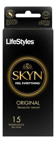 Preservativo Lifestyles Skyn Original De 15 Unidades