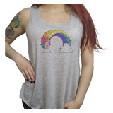 Musculosa Acampanada Nubes Chancho Pelo Arcoiris