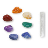 Kit Pedras Dos 7 Chakras Semi Preciosas Reiki + Brinde