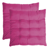 Kit 2 Assentos Almofada Futon Acacia 60x60cm - Rosa