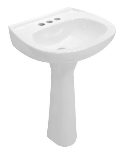 Juego Lavabo Y Pedestal Blanco Cato Jazmin