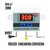 2 Termostato Digital 110/220v Freezer,cervejeira,chocadeira
