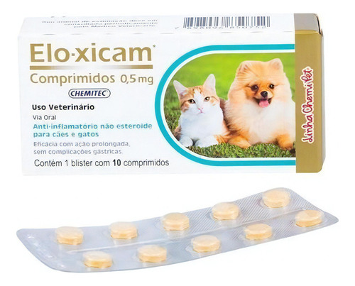 Elo-xicam 0,5mg  - Anti Inflamatório Para Cães E Gatos 