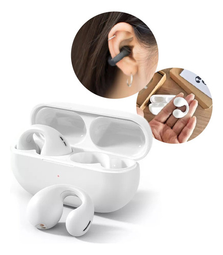 Fone Ouvido Bluetooth Tipo Brinco Earcuffs Condução Óssea