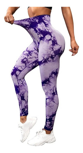 Leggins Deportivos Mallas Mujer Levanta Pompa Color Lila