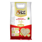 Granulado Higiênico Biodegradável Tofu 2kg Natural Great Pet  Y 2kg De Peso Por Unidade